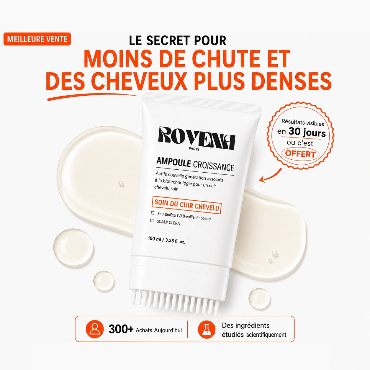 Sérum pour la croissance des cheveux
